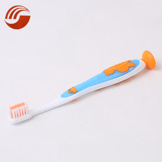 새로운 사용자 정의 만화 동물 아이/어린이/어린이 귀여운 부드러운 강모 칫솔