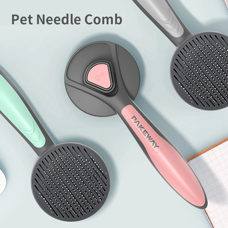 Dogs Cats Brushes Combs Pet Supplies Self Cleaning Slicker Brush Suitable for All Haired Lengths